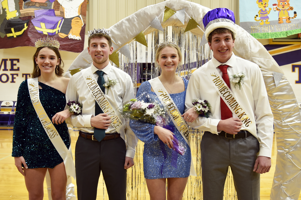 Homecoming 2022: Emma Sleeper and Logan Goehman (Princess and Prince) & Marci Lammers and Tate Rentel (Queen & King)