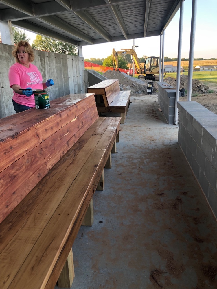 Working Dugout Benches